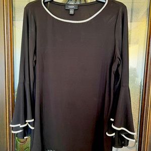 MSK Blouse in Black & Rhinestones